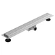 Трап лінійний ASG з сухим затвором 01E INOX SS304L DRY 500х70 решітка пряма лінія - зображення 1