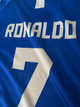 Форма футбольная детская Ronaldo (Роналдо) 7 Al-Nasr Аль-Наср 24/25, размер 26 размер, рост 140-145 см, синяя с золотым (FB-Al-20) - изображение 2