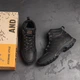 Мужские зимние кожаные ботинки на натуральном меху Jack Wolfskin 43 28.5 см Черные - изображение 7