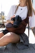 Сумка бананка для фотоаппарата кожаная TARWA GB-1313-4lx терракот - изображение 9