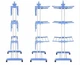 Вертикальная сушилка для белья до 50 кг Garment rack with wheels складная - изображение 4