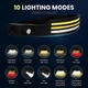Фонарь налобный аккумуляторный W689-3 3*COB+LED White Warm Red 10 modes 1200mAh USB 5V с датчиком движения Black - изображение 3