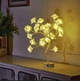 Декоративный ночник дерево настольный светильник розы Decorative Led h20in N3 золотистый с теплым светом от USB или 3AA - изображение 2