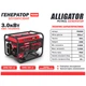 Генератор Alligator бензиновий 3,0кВт (ном 2,8кВт) PG3900 + Power Bank Brevia 20000 mAh - зображення 5