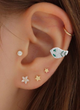 Сережка на одне вухо кафа Кобра на середину хрящика Xuping platinum plated - изображение 2
