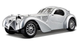 Metalowy model samochodu BBurago Bugatti Atlantic 1936 1:24 srebrny (4893993220922) - obraz 1