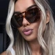 Солнцезащитные очки No Brand авиатор Casual леопардовые коричневые - изображение 1