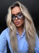Солнцезащитные очки No Brand авиатор Casual голубые с черным - изображение 3