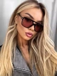 Солнцезащитные очки No Brand авиатор Casual розовые с черным - изображение 3