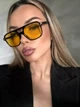 Солнцезащитные очки No Brand авиатор Casual желтые с черным - изображение 3