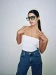 Солнцезащитные очки No Brand авиатор Casual зеленые с черным - изображение 8