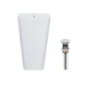 Раковина напольная с донным клапаном QTAP TERN QT1711G302WN47320 - изображение 1
