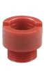 Заглушка монтажна коротка SANITAS 1/2 " червона - зображення 1
