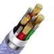 Кабель Baseus Flash Series Ⅱ Two-for-three Charging Cable U+C to M+L+C 100W 1.2m Purple (CASS030105) - зображення 7