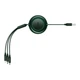 Кабель Baseus Bright Mirror 2 Series Retractable 3-in-1 Fast Charging Data Cable USB to M+L+C 3.5A 1.1m Green (CAMJ010006) - изображение 2