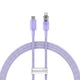 Кабель Baseus Explorer Series Fast Charging Cable with Smart Temperature Control Type-C to iP 20W 1m Purple (CATS010205) - зображення 1