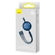 Кабель Baseus Bright Mirror 2 Series Retractable 3-in-1 Fast Charging Data Cable USB to M+L+C 66W 1.1m Blue (CAMJ010103) - зображення 6