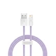 Кабель Baseus Dynamic Series Fast Charging Data Cable USB to iP 2.4A 2m Purple (CALD000505) - изображение 1