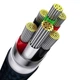 Кабель Baseus Flash Series Ⅱ One-for-three Fast Charging Data Cable USB to M+L+C 100W 1.2m Blue (CASS030003) - изображение 5