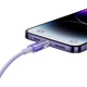 Кабель Baseus Explorer Series Fast Charging Cable with Smart Temperature Control USB to iP 2.4A 1m Purple (CATS010005) - зображення 7