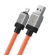 Кабель Baseus CoolPlay Series Fast Charging Cable USB to iP 2.4A 2m Orange (CAKW000507) - зображення 3