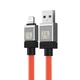 Кабель Baseus CoolPlay Series Fast Charging Cable USB to iP 2.4A 2m Orange (CAKW000507) - зображення 5