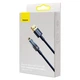 Кабель Baseus Explorer Series Auto Power-Off Fast Charging Data Cable USB to IP 2.4A 2m Blue (CATS000503) - зображення 7
