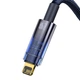 Кабель Baseus Explorer Series Auto Power-Off Fast Charging Data Cable USB to IP 2.4A 2m Blue (CATS000503) - зображення 2