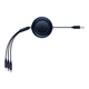 Кабель Baseus Bright Mirror 2 Series Retractable 3-in-1 Fast Charging Data Cable USB to M+L+C 3.5A 1.1m Blue (CAMJ010003) - изображение 5