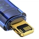 Кабель Baseus Explorer Series Auto Power-Off Fast Charging Data Cable USB to IP 2.4A 2m Blue (CATS000503) - зображення 5