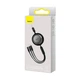 Кабель Baseus Free2Draw Retractable Crystal Fast Charging Data Cable USB to M+L+C 3.5A 1.1m Cluster Black (P10368700111-02) - зображення 6