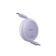 Кабель Baseus Free2Pull Mini Charging Cable USB-C to USB-C 60W 1m Nebula Purple (P10364500511-01) - изображение 5