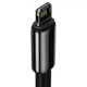 Кабель Baseus Tungsten Gold Fast Charging Data Cable USB to iP 2.4A 2m Black (CALWJ-A01) - зображення 4