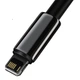 Кабель Baseus Tungsten Gold Fast Charging Data Cable USB to iP 2.4A 2m Black (CALWJ-A01) - зображення 5