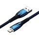 Кабель Baseus Glimmer Series Fast Charging Data Cable USB to iP 2.4A 2m Blue (CADH000303) - изображение 5