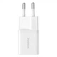 Сетевое зарядное устройство 25W Baseus GaN5 Fast Charger (mini) 1 × USB Type-C быстрая зарядка PD 3.0/QC 3.0 (P10110909213-00) Moon White - изображение 6