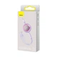Кабель Baseus Bright Mirror 2 Series Retractable 3-in-1 Fast Charging Data Cable USB to M+L+C 3.5A 1.1m Purple (CAMJ010005) - изображение 7
