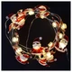 Гирлянда новогодняя Yes! Fun "Санта" на медном проводе 20 LED-ламп 2.2 м тепло-белая на батарейках (801211) - изображение 3
