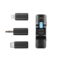 Петличний мікрофон (2 шт.) BOYALINK (Type-C + Lightning+TRS 3,5 mm) Black з зарядним кейсом для iPhone/ Android/відеокамери jack 3,5 мм професійний (50021) - зображення 2