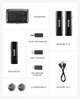 Петличний мікрофон (2 шт.) BOYALINK (Type-C + Lightning+TRS 3,5 mm) Black з зарядним кейсом для iPhone/ Android/відеокамери jack 3,5 мм професійний (50021) - зображення 13