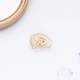Брошь-значок BROCHE бижутерия Медицина Мозг прорезной золотистая BRGV114132 - изображение 3