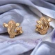 Сережки- кольца Рыбка маленькие Xuping медицинское золото Ксюпинг 1х1 см - изображение 1