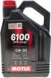 Моторное масло Motul 5W30 Syn-nergy 6100 (MB 229.5/Renault RN0710/RN0700/VW 502 00/505 00) 4 л (113144) - изображение 1