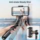 Стабілізатор для телефону Gimbal L19 з автоматичним обертанням на 360 градусів та Bluetooth кнопкою Селфі палка 0.7м Трипод Чорний - зображення 3