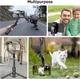 Стабілізатор для телефону Gimbal L19 з автоматичним обертанням на 360 градусів та Bluetooth кнопкою Селфі палка 0.7м Трипод Чорний - зображення 8