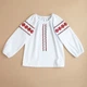 Детская трикотажная вышиванка для девочки 116-122 см белый VD4-507-White-SR-32 Ladan - изображение 3