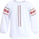 Детская трикотажная вышиванка для девочки 116-122 см белый VD4-507-White-SR-32 Ladan - изображение 4