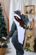 Пижама кигуруми My Kigu Женская Теплая Аниме Kawaii Хомяк Каваи Хомячек Серый размер L 165-175 см (112041) - изображение 5
