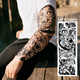 Тимчасовий водостійкий тату рукав TATTOOSHKA "Черепи" AC-021-2 - зображення 1