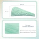 Тюрбан-полотенце из микрофибры для волос HairTowel, зеленый - изображение 3